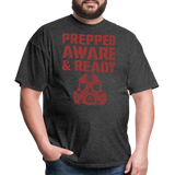Prepped Aware & Ready - Tshirt - heather black