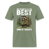 Wilderness Is The Best Kind Of Therapy - Tshirt - military green