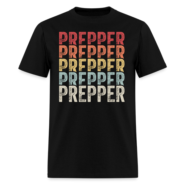 Retro Prepper - Tshirt - black