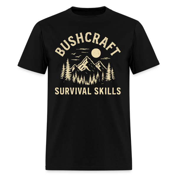 Bushcraft Survival Skills - Tshirt - black