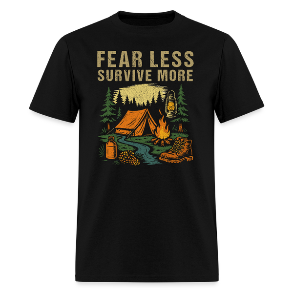 Fear Less Survive More - Tshirt - black