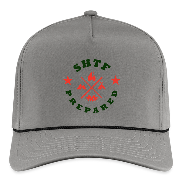 SHTF Prepared - Rope Cap - gray/black