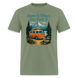 Home Is Where You Park It - Tshirt - military green