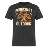 Bushcraft Survival Outdoor - Tshirt - heather black