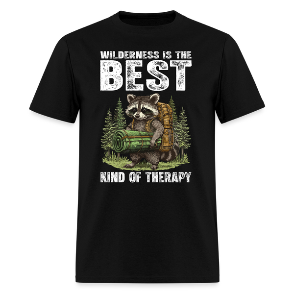 Wilderness Is The Best Kind Of Therapy - Tshirt - black