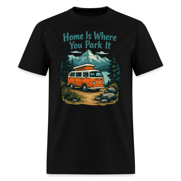 Home Is Where You Park It - Tshirt - black