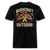 Bushcraft Survival Outdoor - Tshirt - black