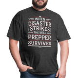 When Disaster Strikes - Tshirt - heather black