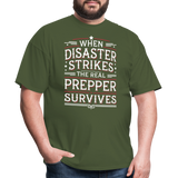 When Disaster Strikes - Tshirt - military green