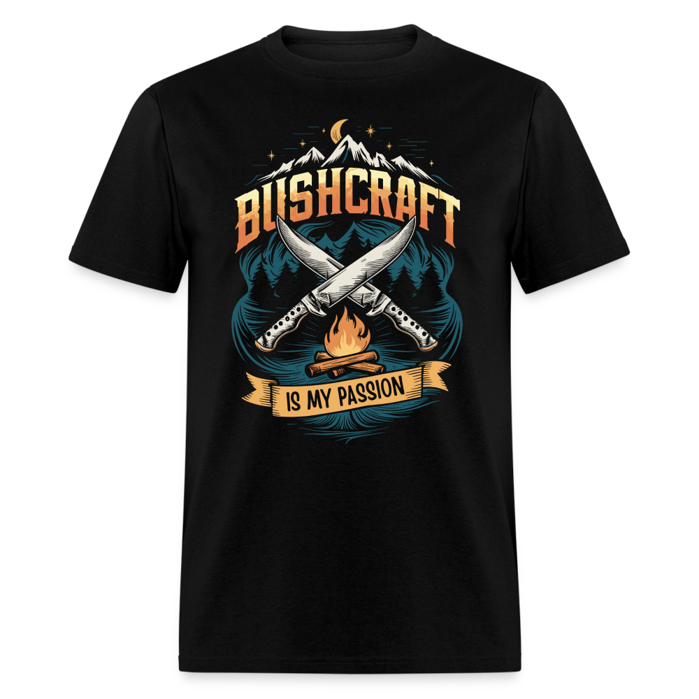Bushcraft Is My Passion - Tshirt - black