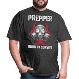 Prepper Born To Survive - Tshirt - heather black