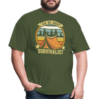 Ask Me About Survivalism - Tshirt - military green