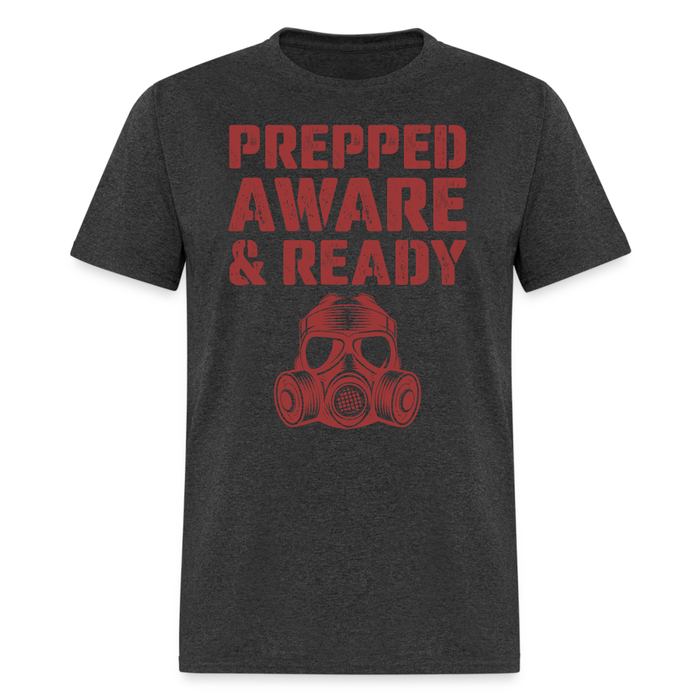 Prepped Aware & Ready - Tshirt - heather black
