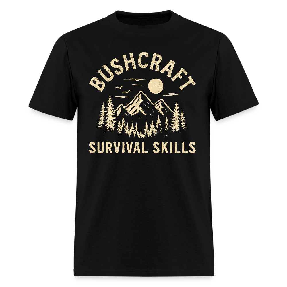 Bushcraft Survival Skills - Tshirt - black