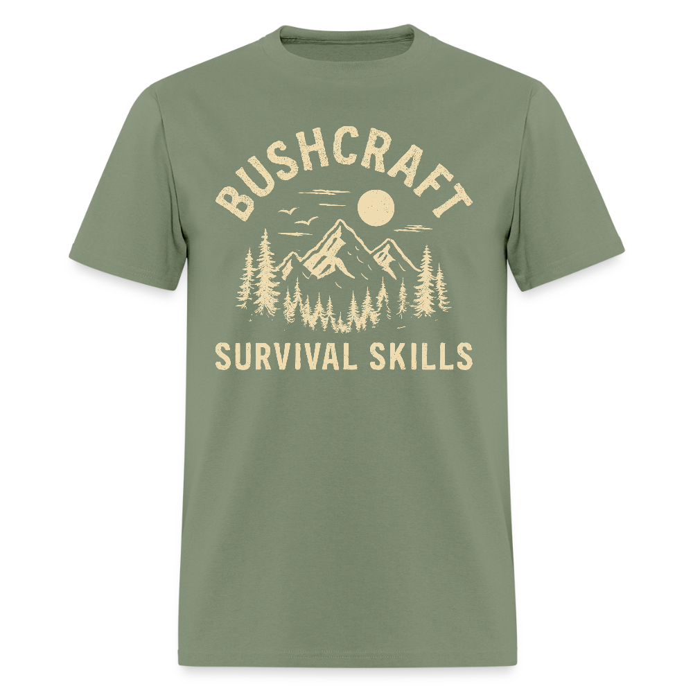 Bushcraft Survival Skills - Tshirt - military green