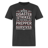 When Disaster Strikes - Tshirt - heather black