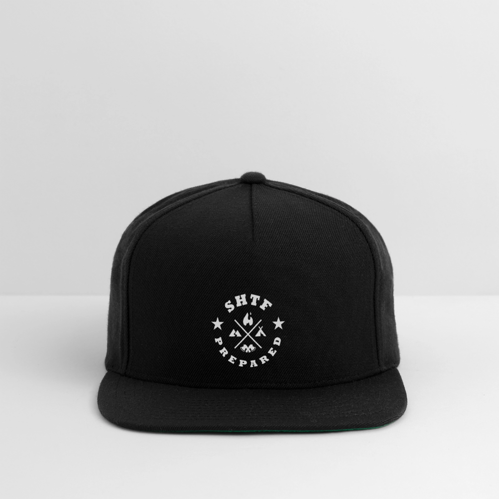 SHTF Prepared - Snapback Flatbill Cap - black
