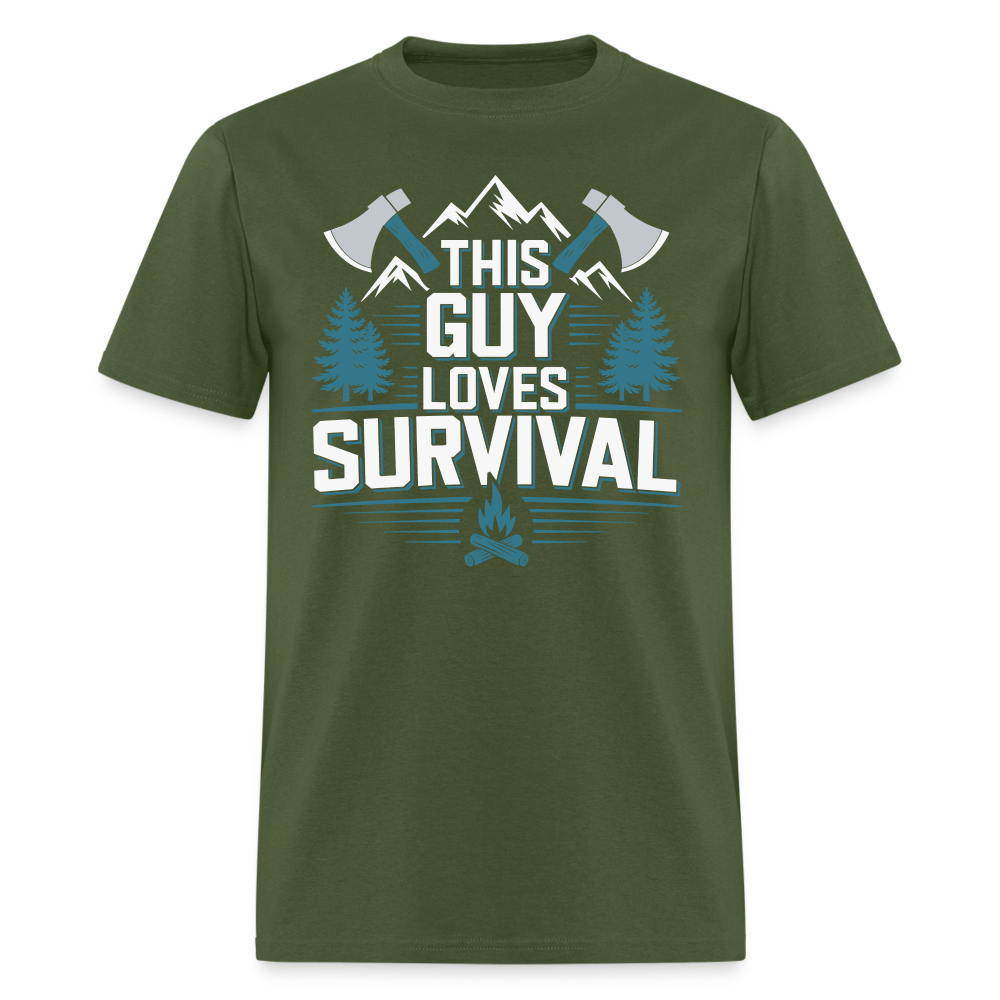 This Guy Loves Survival - Tshirt - military green