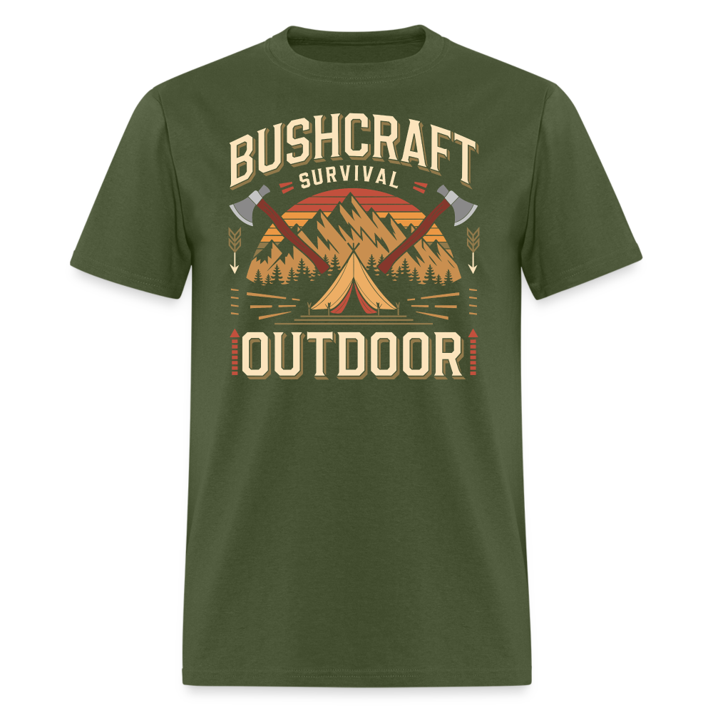 Bushcraft Survival Outdoor - Tshirt - military green