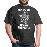 Not Scared Prepared Prepper - Tshirt - heather black