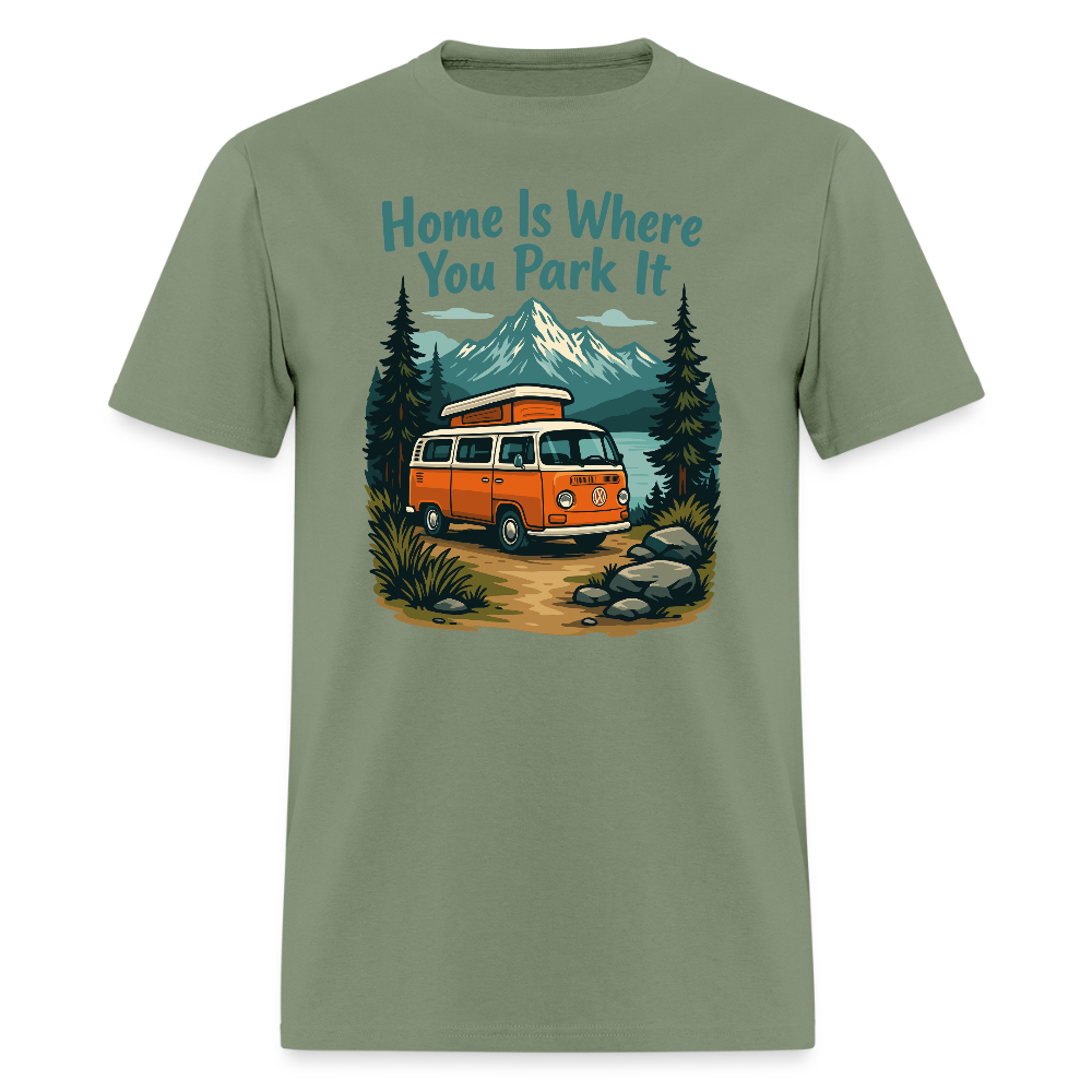 Home Is Where You Park It - Tshirt - military green