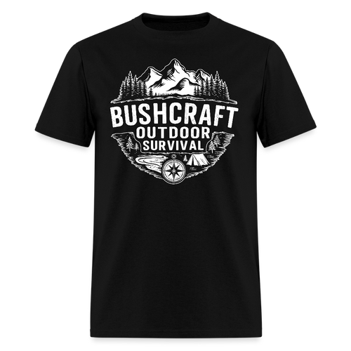 Bushcraft Outdoor Survival - Tshirt - black