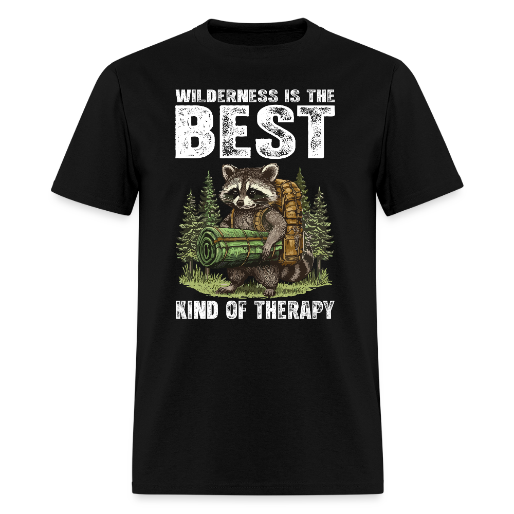 Wilderness Is The Best Kind Of Therapy - Tshirt - black