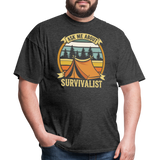 Ask Me About Survivalism - Tshirt - heather black