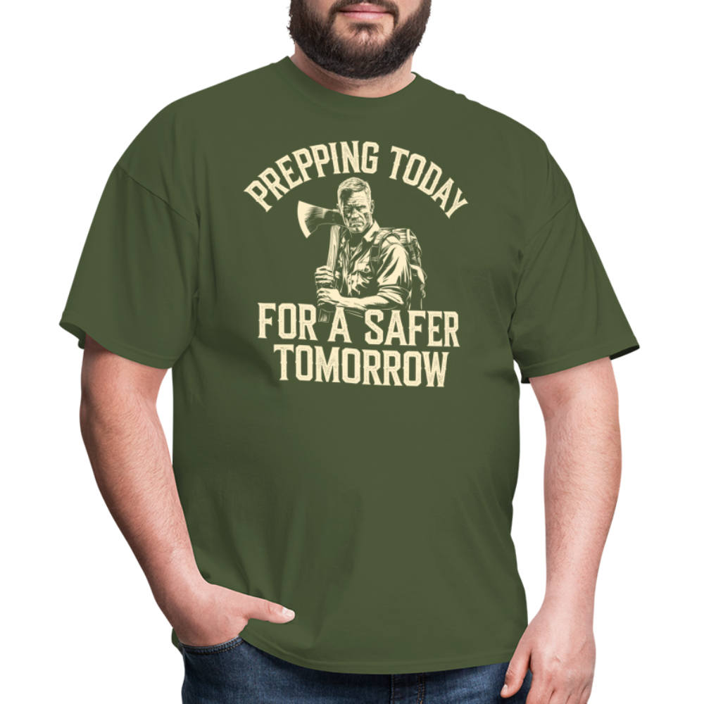 Prepping Today For A Safer Tomorrow - Tshirt - military green
