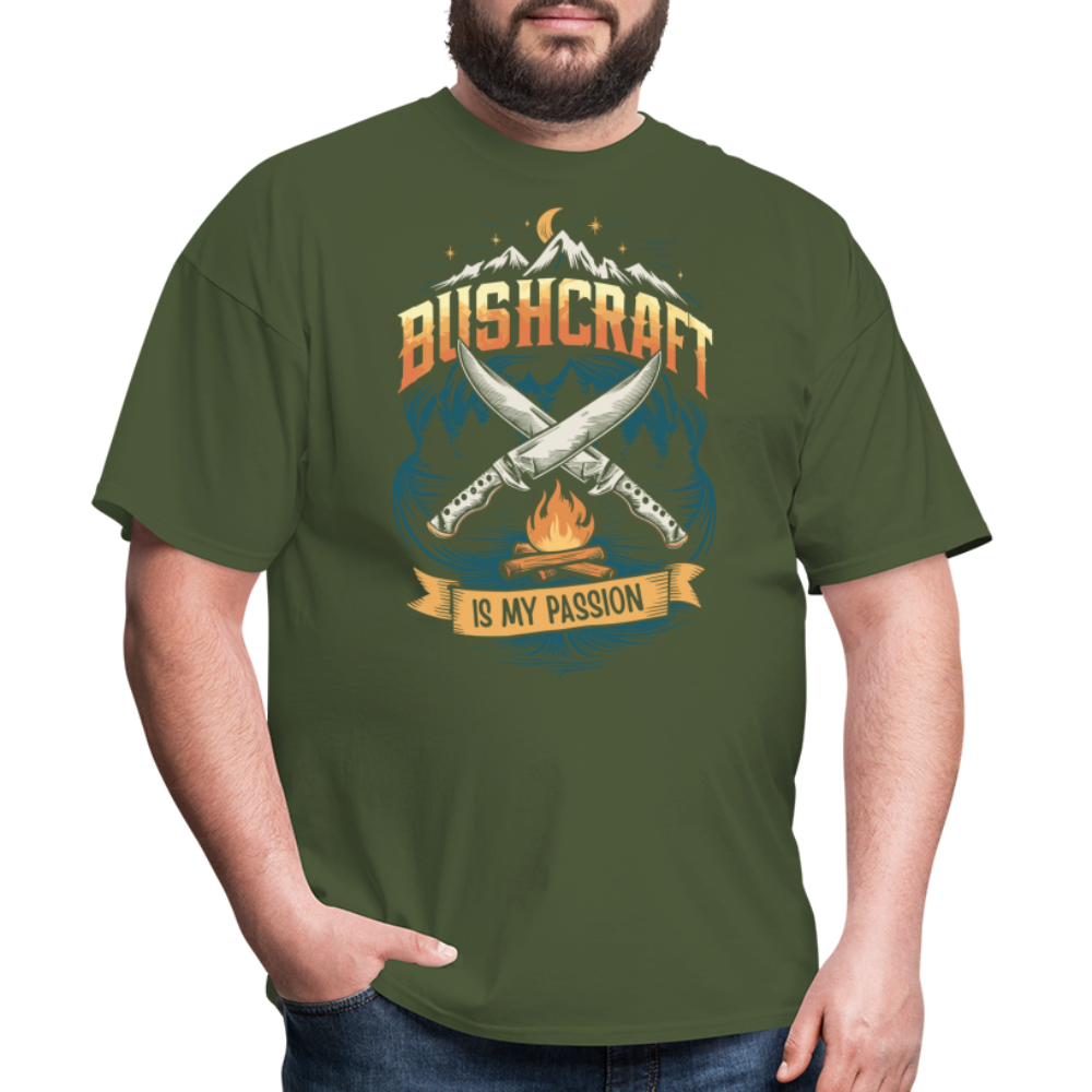 Bushcraft Is My Passion - Tshirt - military green
