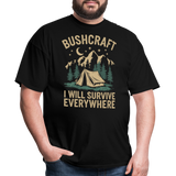 Bushcraft I Will Survive Everywhere - Tshirt - black