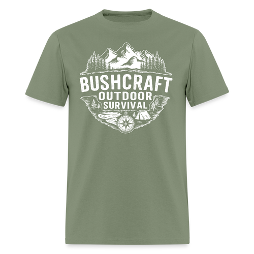 Bushcraft Outdoor Survival - Tshirt - military green