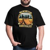 Ask Me About Survivalism - Tshirt - black