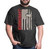 American Flag Bushcraft - Tshirt - heather black