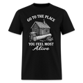Go To The Place - Tshirt - black