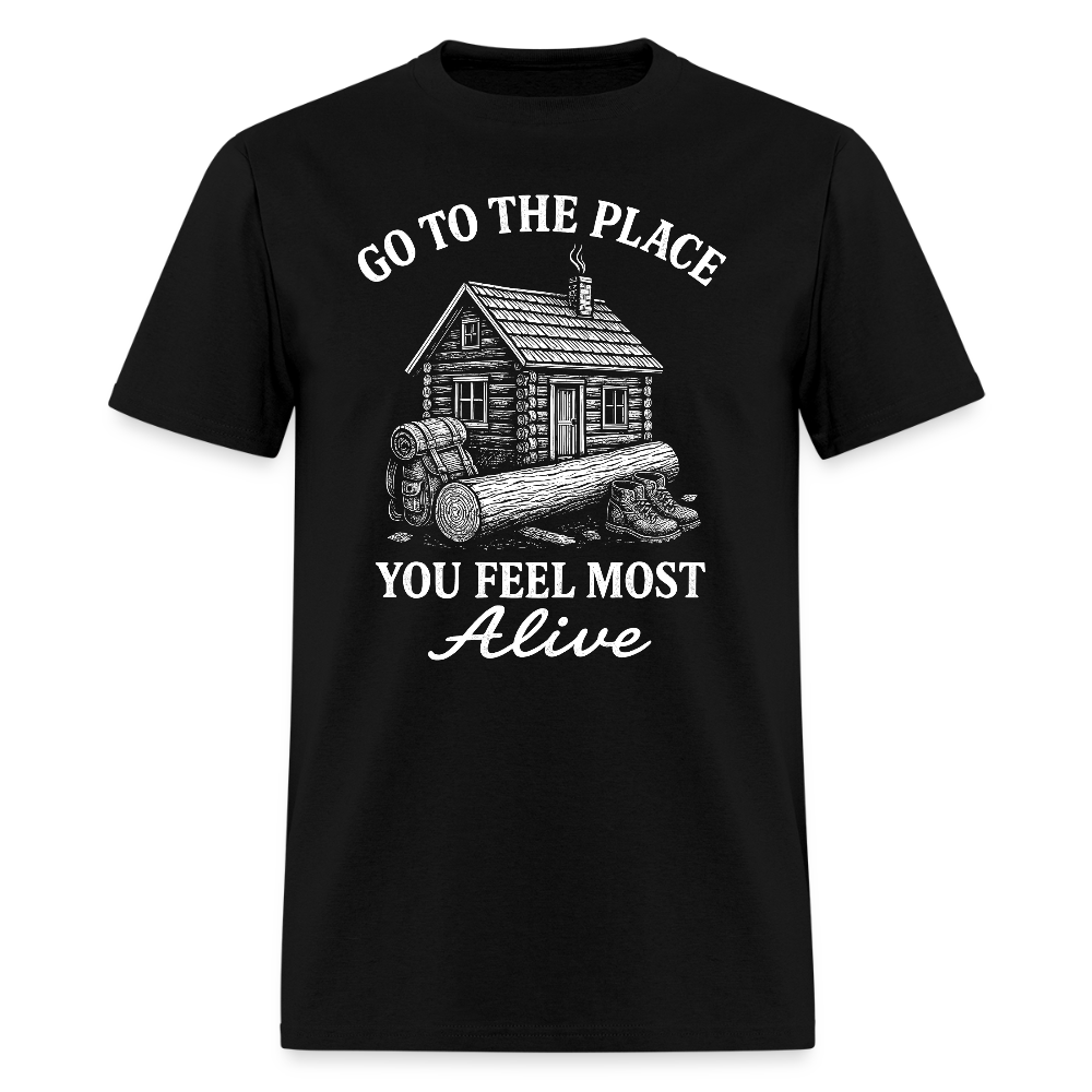 Go To The Place - Tshirt - black