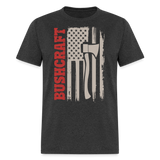 American Flag Bushcraft - Tshirt - heather black