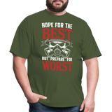 Hope For The Best Prepare For The Worst - Tshirt - military green