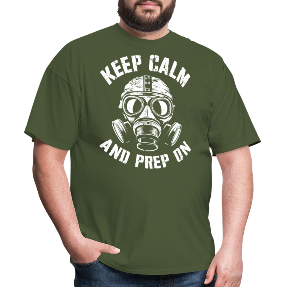 Keep Calm And Prep On - Tshirt - military green