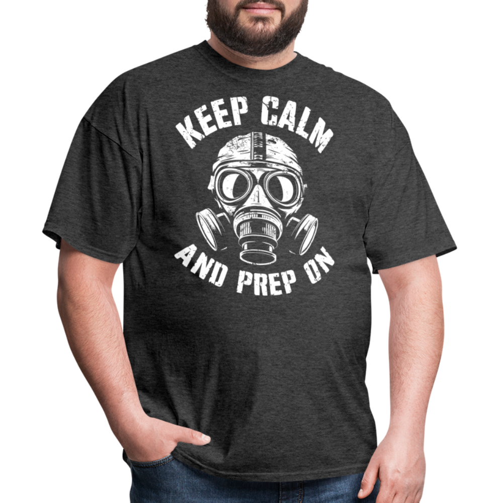Keep Calm And Prep On - Tshirt - heather black