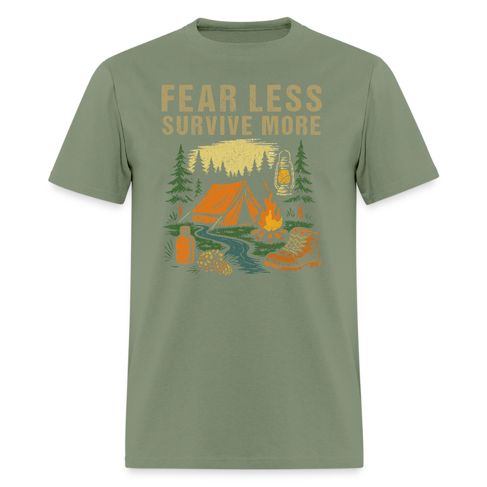 Fear Less Survive More - Tshirt - military green