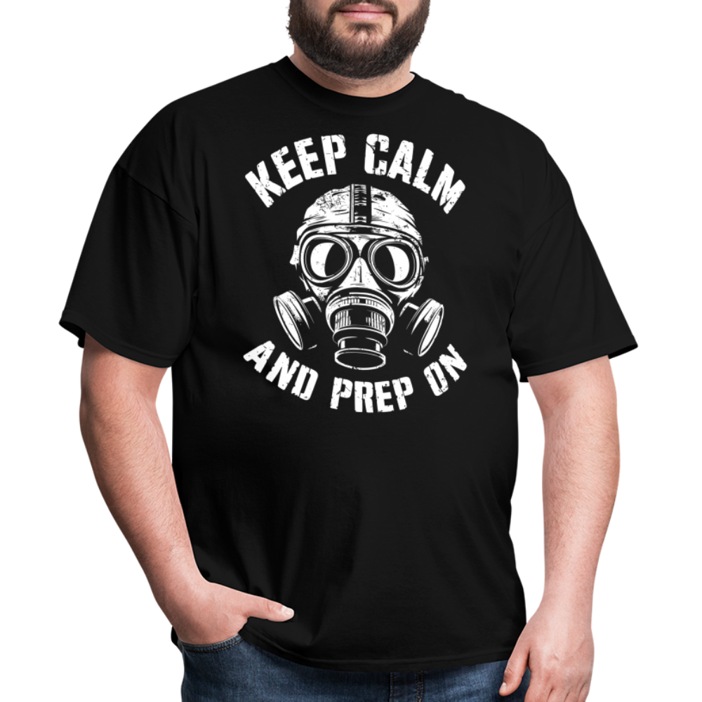 Keep Calm And Prep On - Tshirt - black