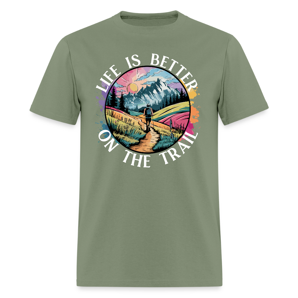 Life Is Better On The Trail - Tshirt - military green