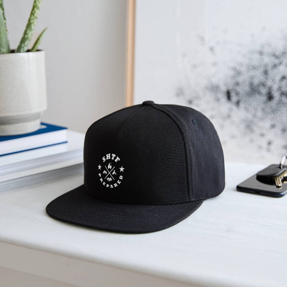 SHTF Prepared - Snapback Flatbill Cap - black