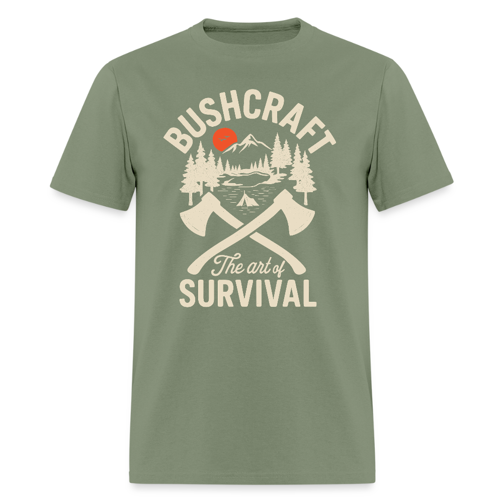 Bushcraft The Art Of Survival - Tshirt - military green