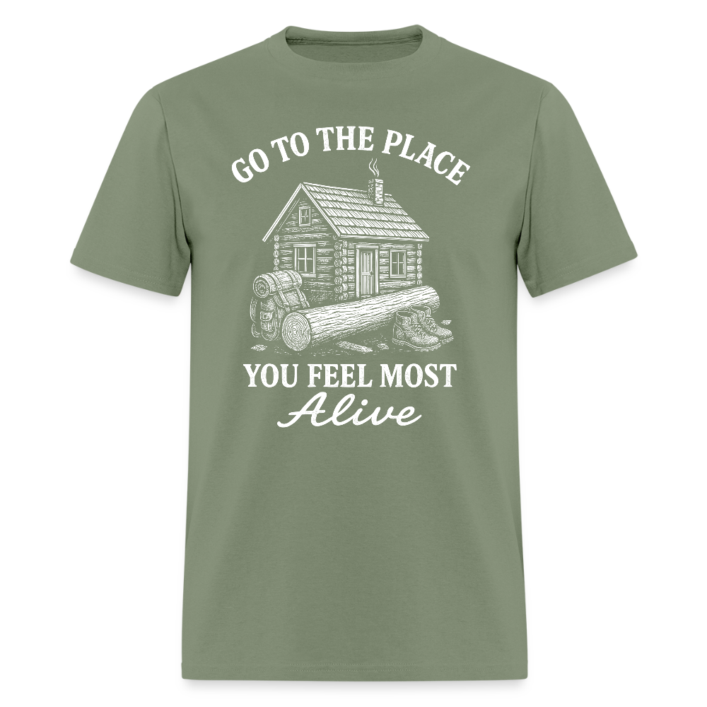 Go To The Place - Tshirt - military green