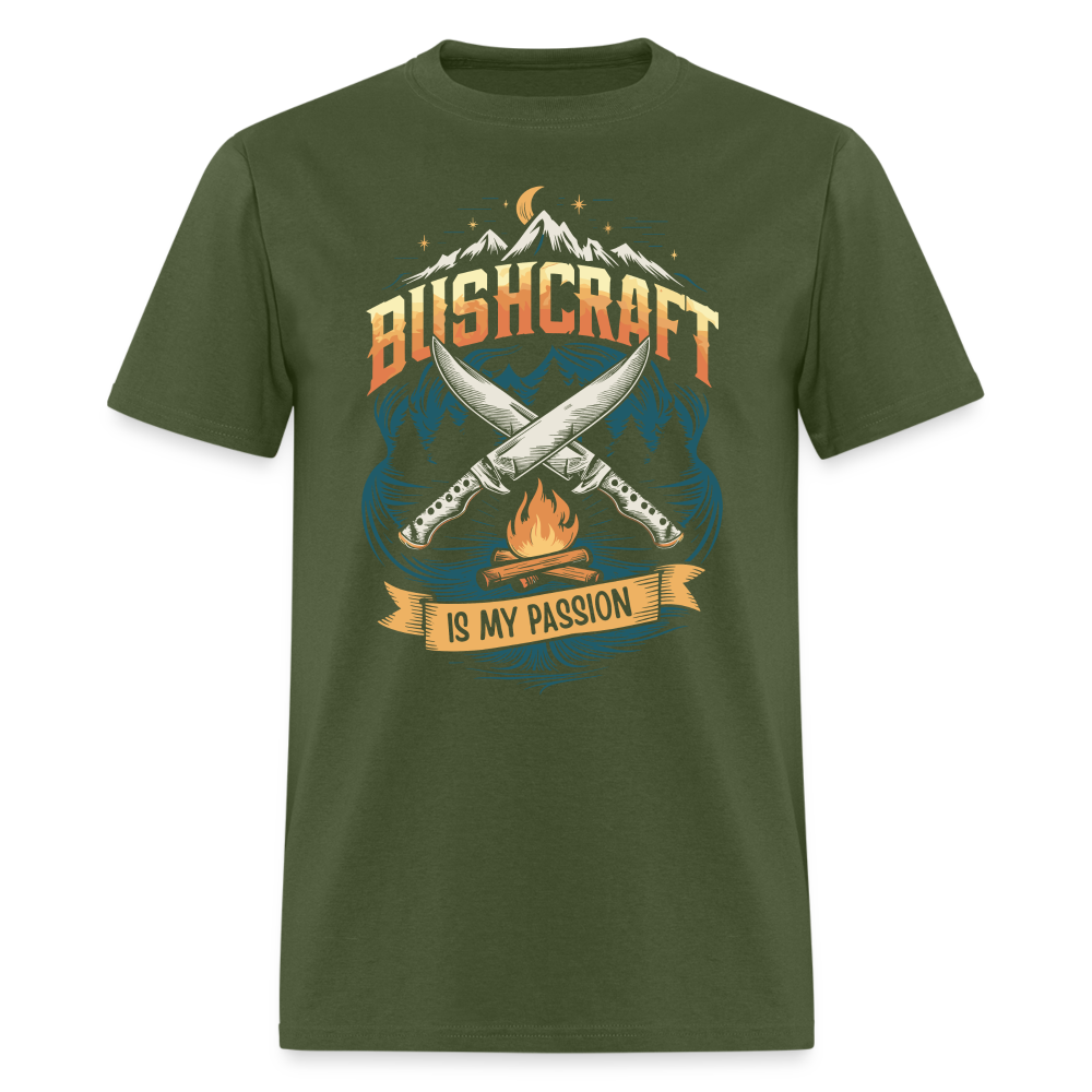 Bushcraft Is My Passion - Tshirt - military green
