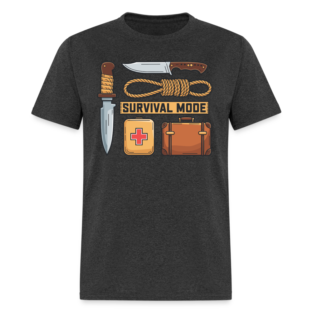 Survival Mode - Tshirt - heather black