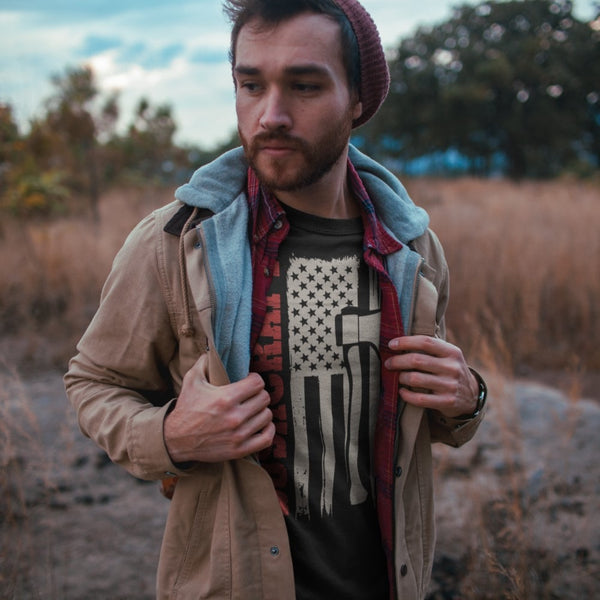 American Flag Bushcraft - Tshirt