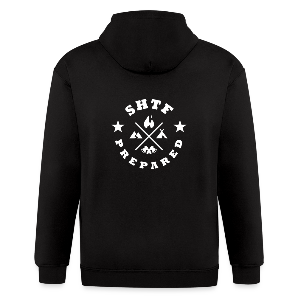 SHTF Prepared - Men's Zip Hoodie - black